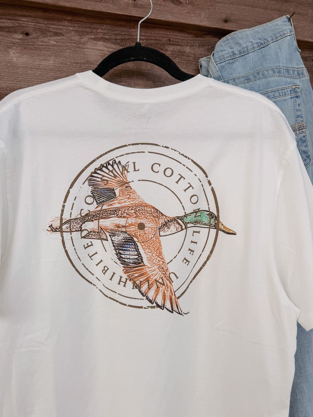 Coastal Cotton Mallard T-Shirt in Bone