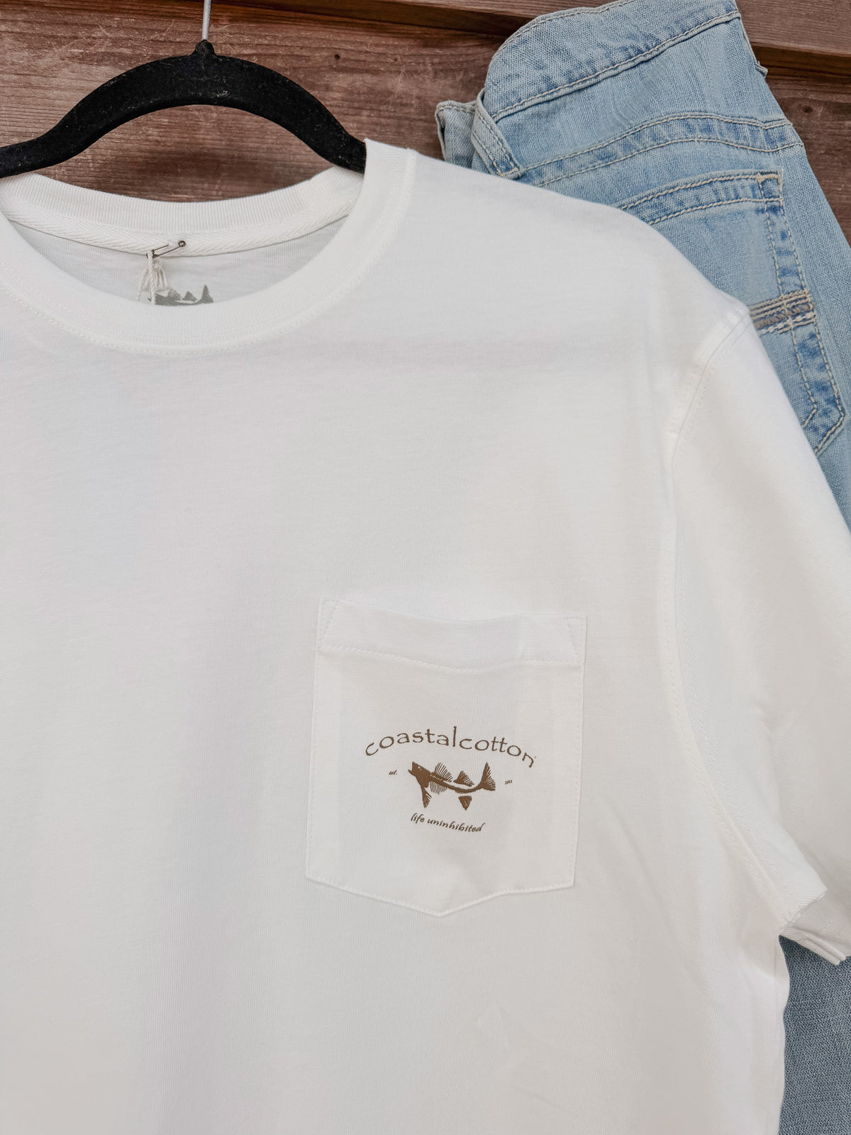 Coastal Cotton Mallard T-Shirt in Bone