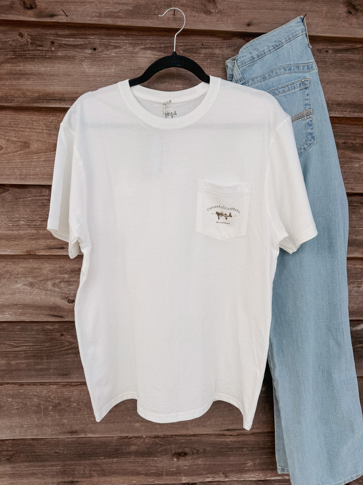 Coastal Cotton Mallard T-Shirt in Bone
