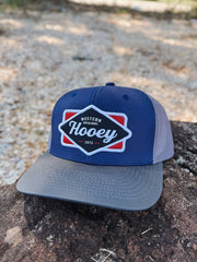 Hooey Diamond Navy/Red/White Patch Cap