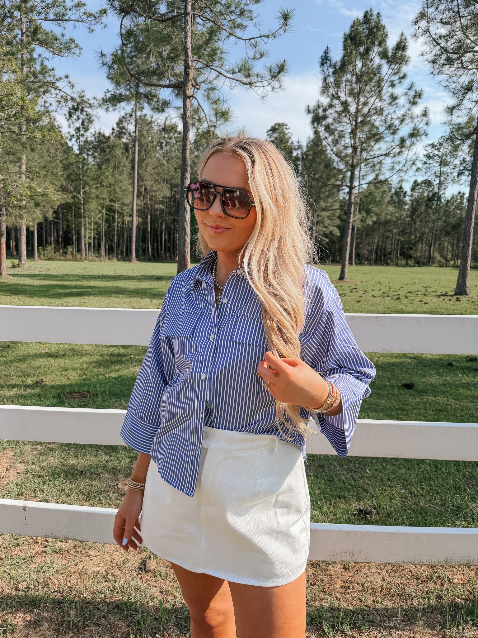 Neatly Noted Stripe Top