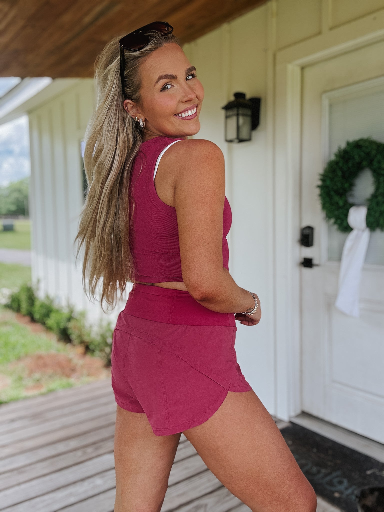 Easy Going Plum Pink Shorts