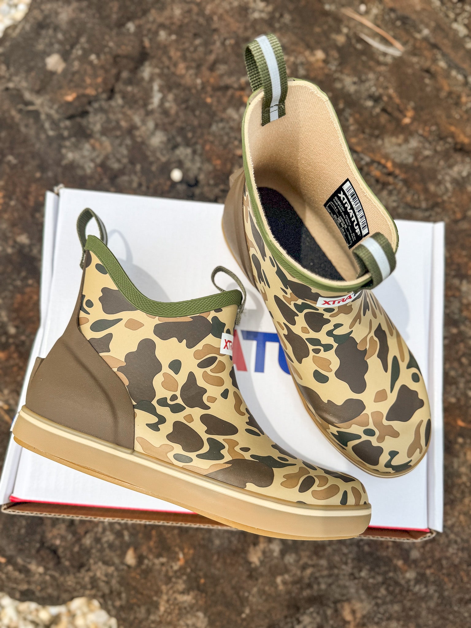 Kid's Xtratuf Duck Camo Ankle Deck Boot