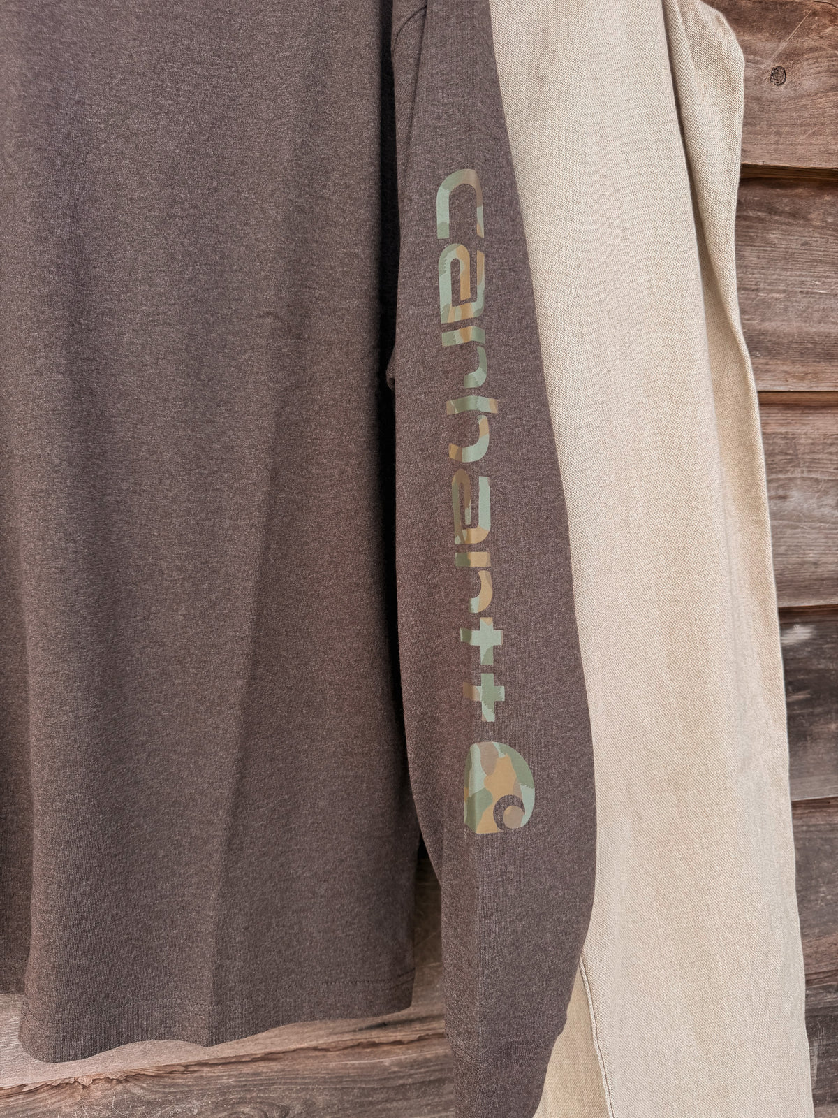 Carhartt Dearborn Camo Logo T-Shirt - Brown