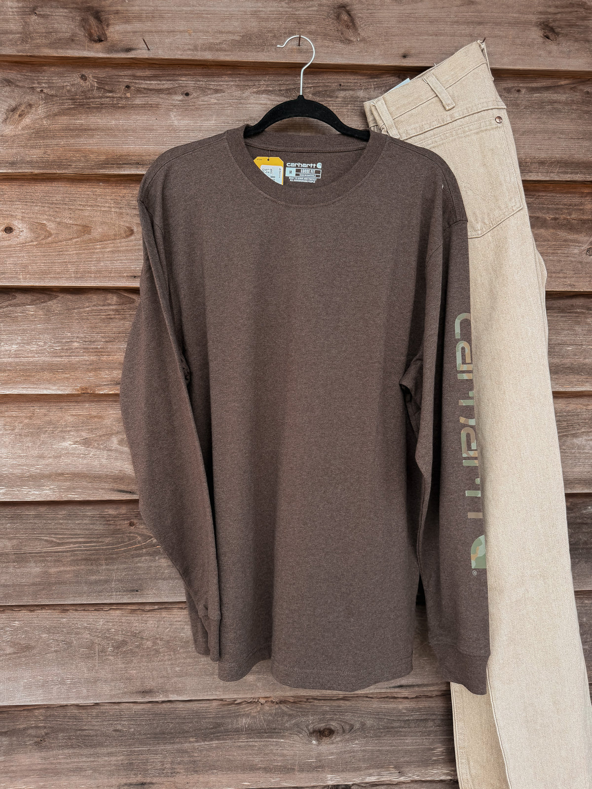 Carhartt Dearborn Camo Logo T-Shirt - Brown
