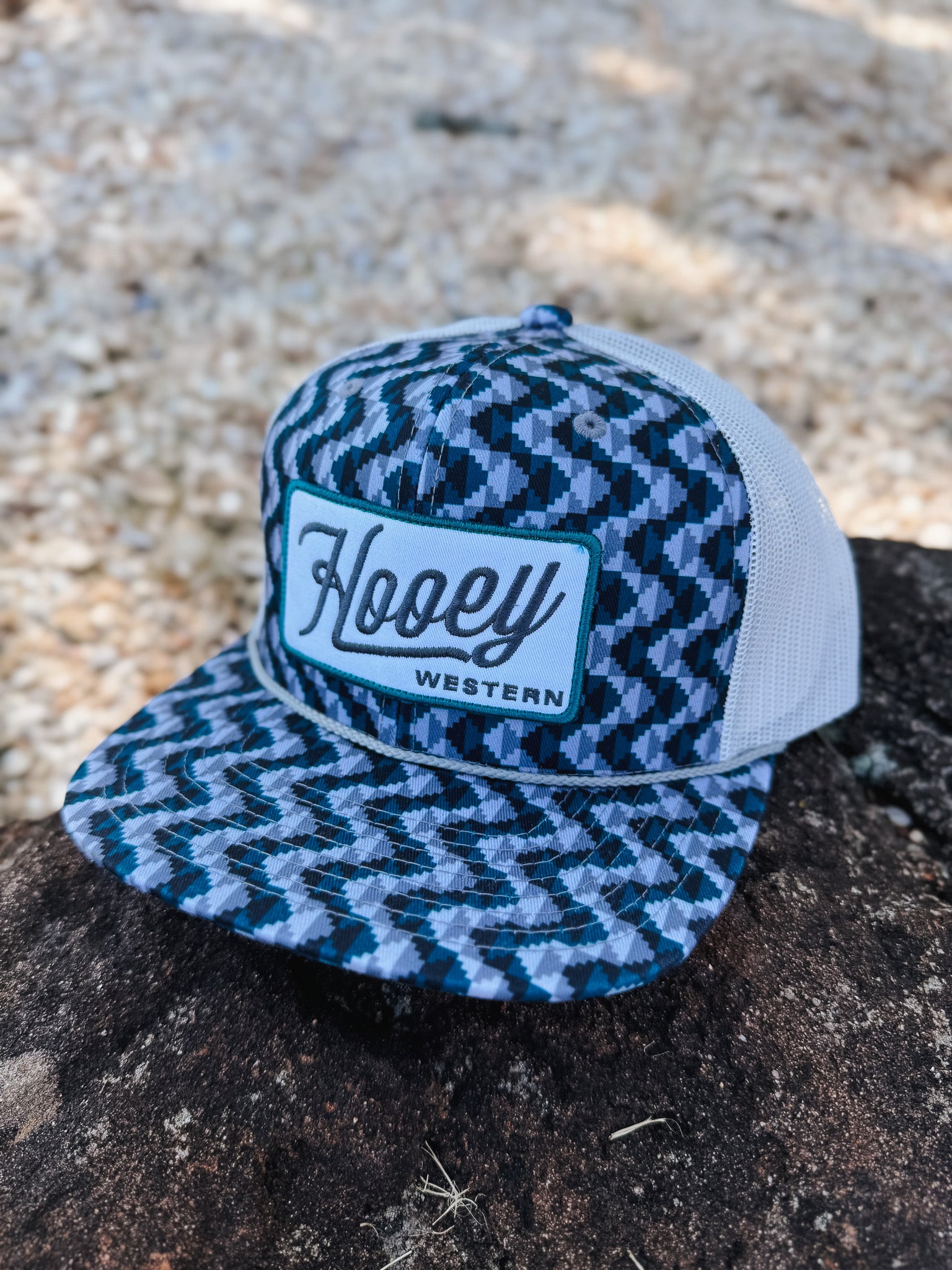 Hooey Lakota Teal/Grey Pattern Cap