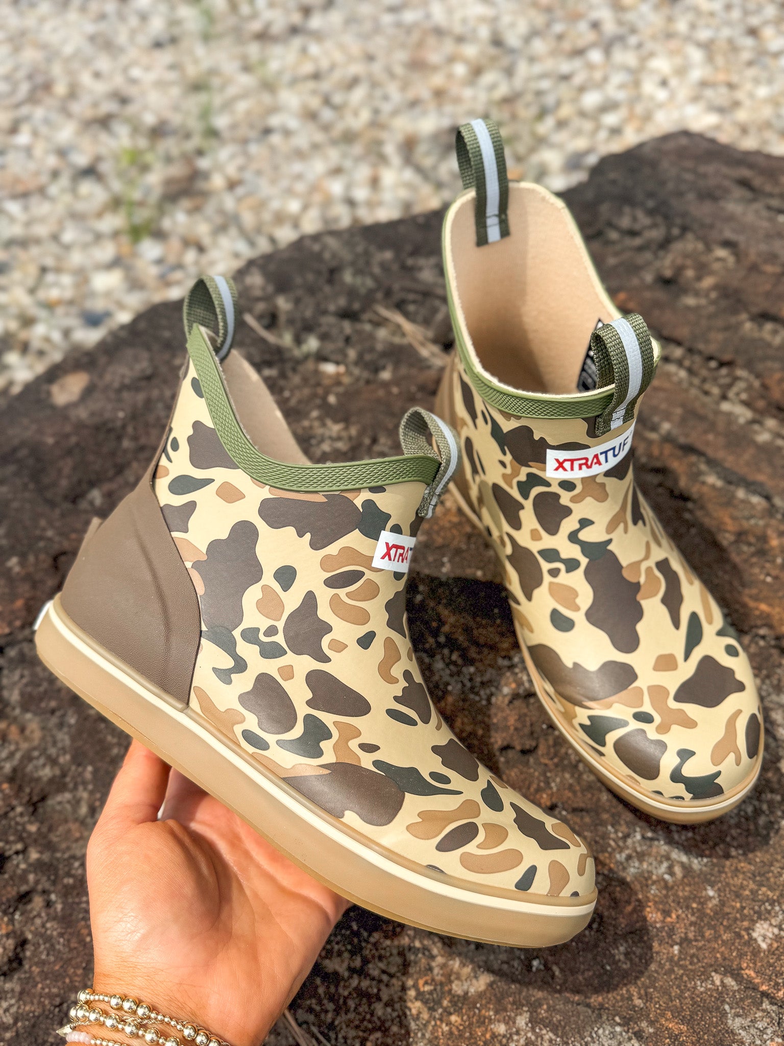 Kid's Xtratuf Duck Camo Ankle Deck Boot