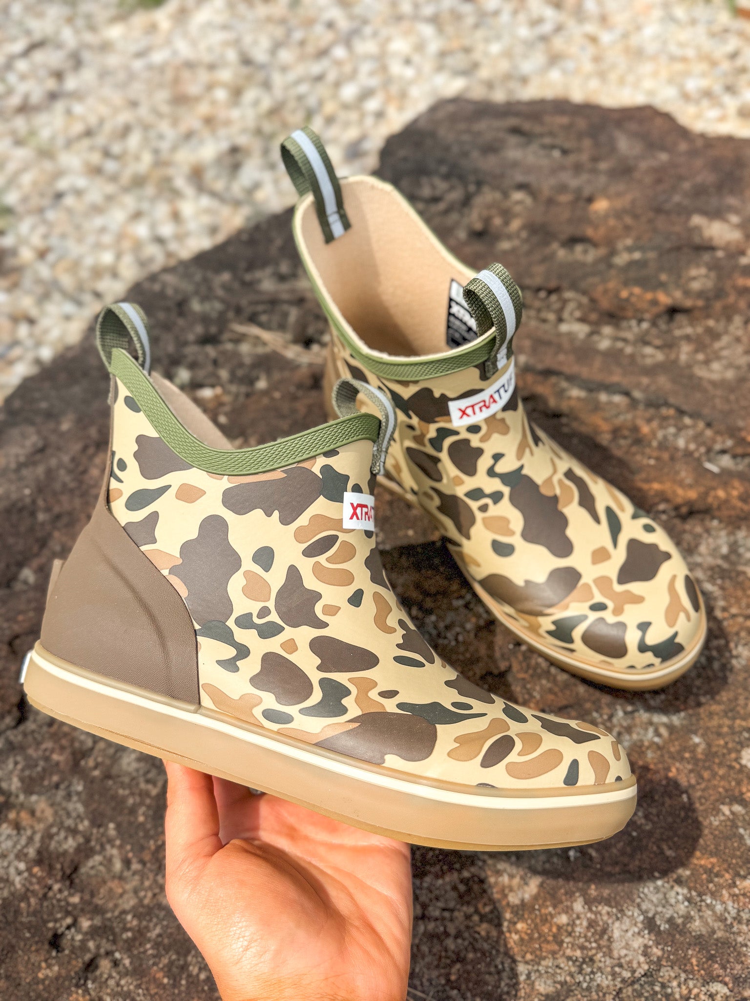Kid's Xtratuf Duck Camo Ankle Deck Boot