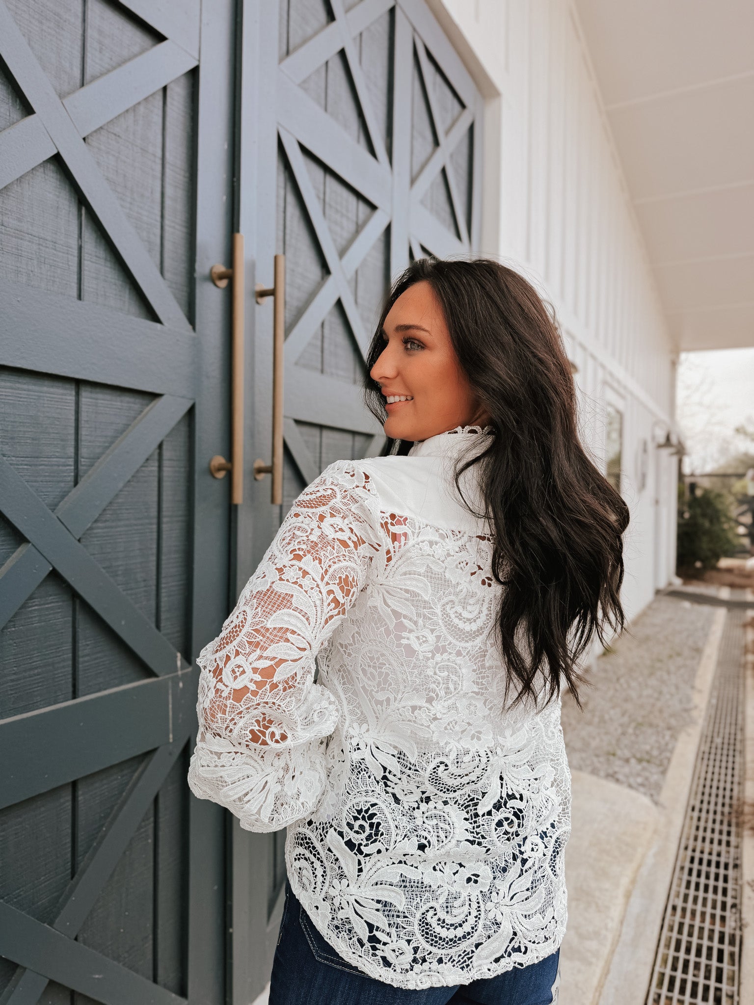 Sweet Details Top in White