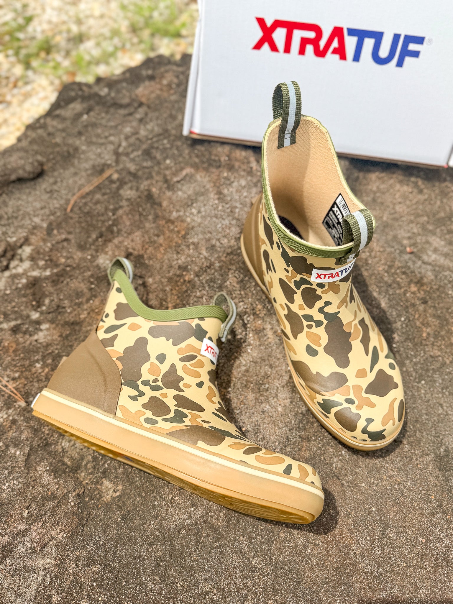 Kid's Xtratuf Duck Camo Ankle Deck Boot