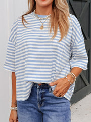 Breezy Blue Stripe Tee