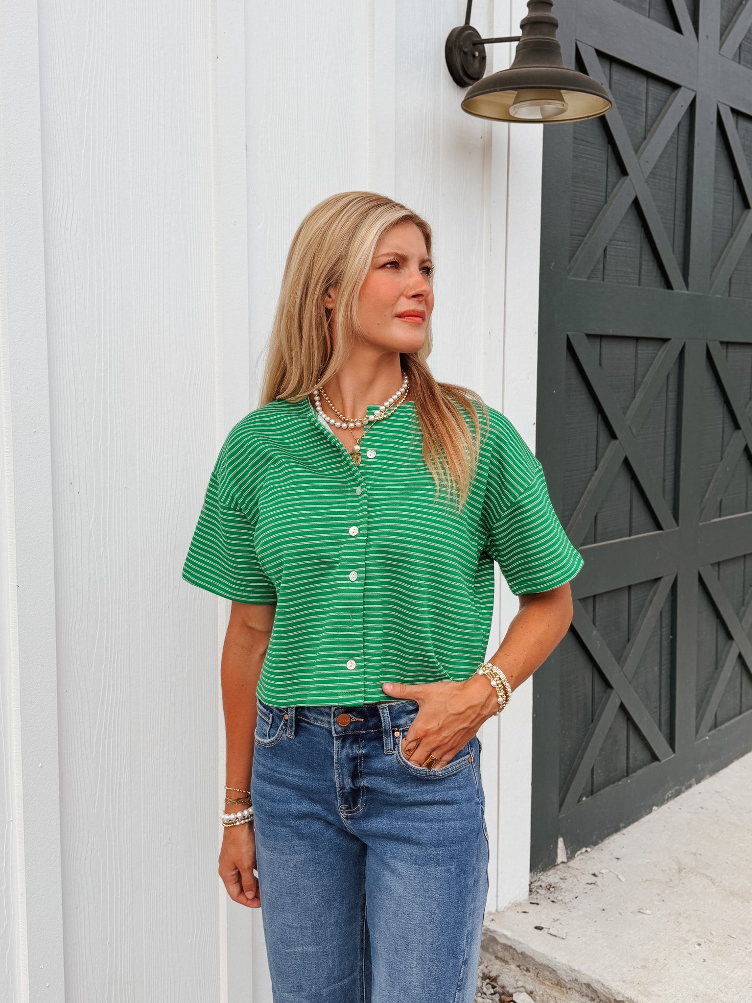 Emerald Coast Boxy Knit Top
