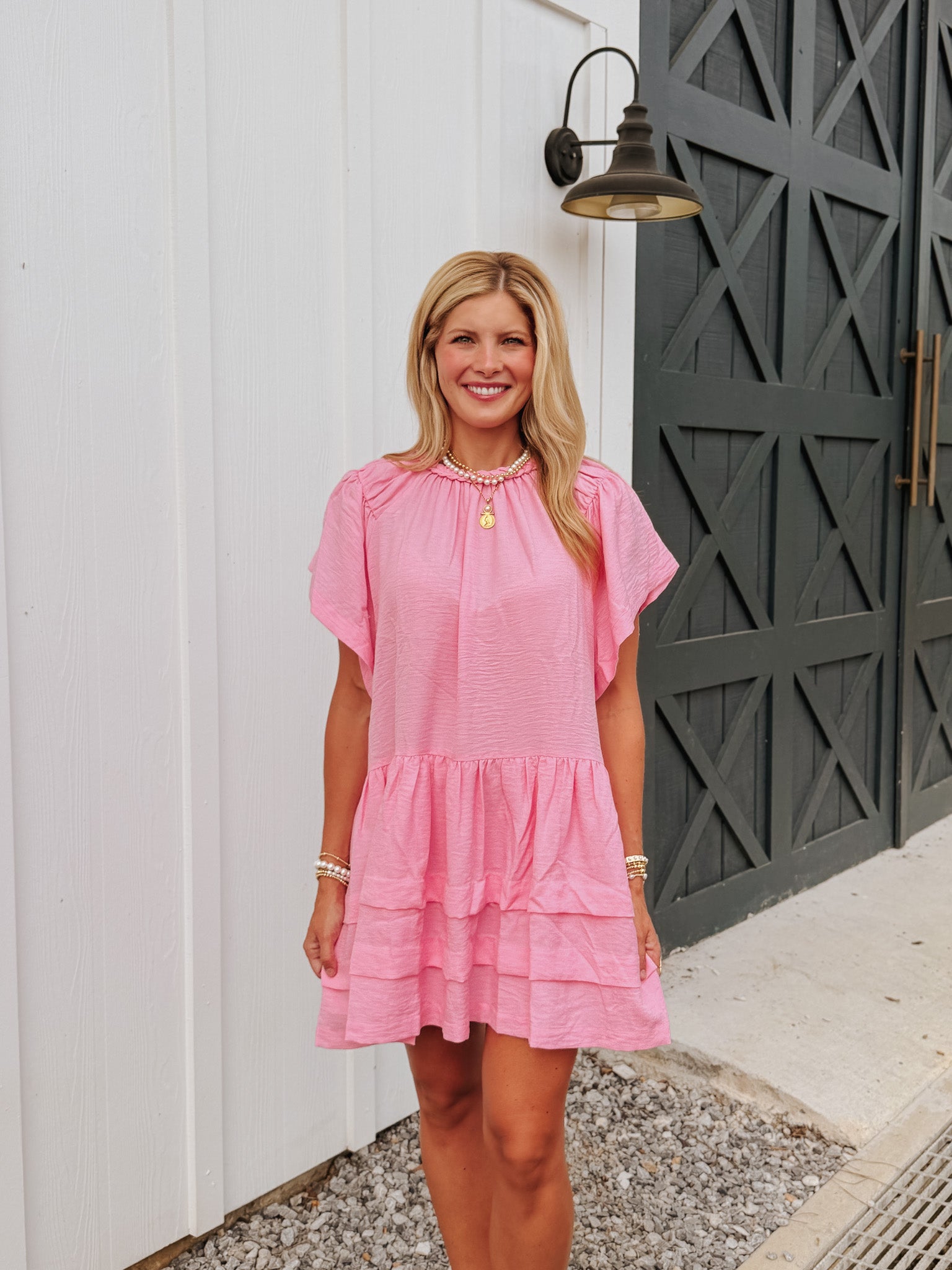 Sweet Melody Dress in Pink