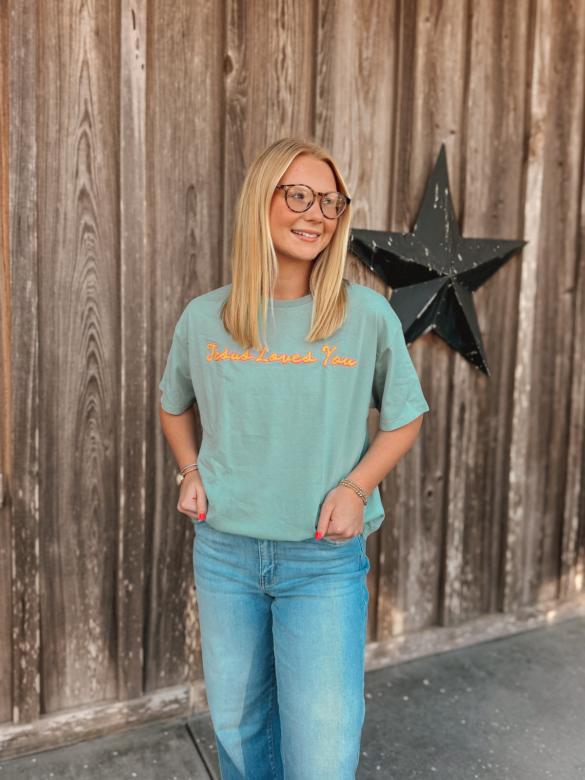 Jesus Loves You Crop Tee