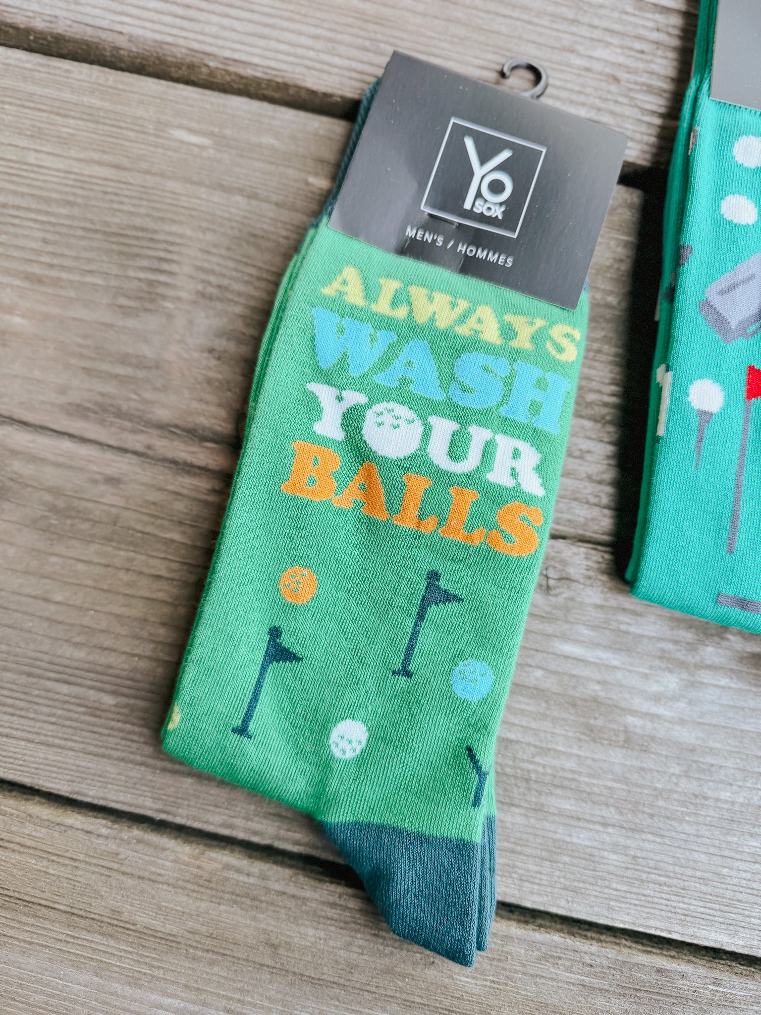 Men's Crew Sock - Always Wash Your Balls