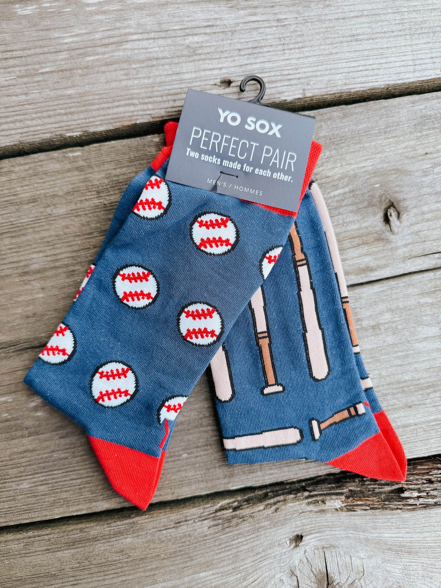 Men's Crew Sock - Balls And Bats