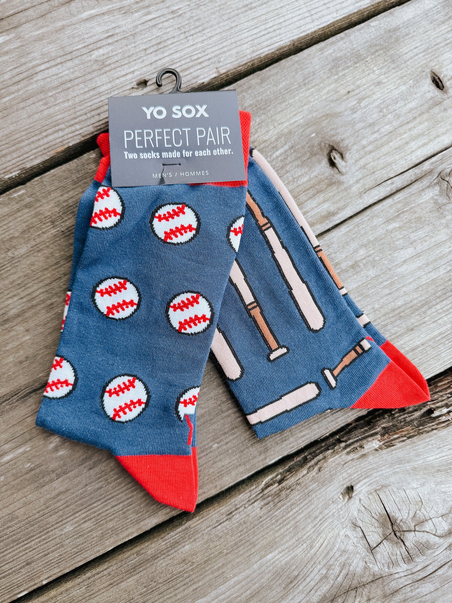Men's Crew Sock - Balls And Bats
