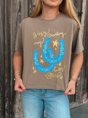 Busy Counting Stars Crop Tee
