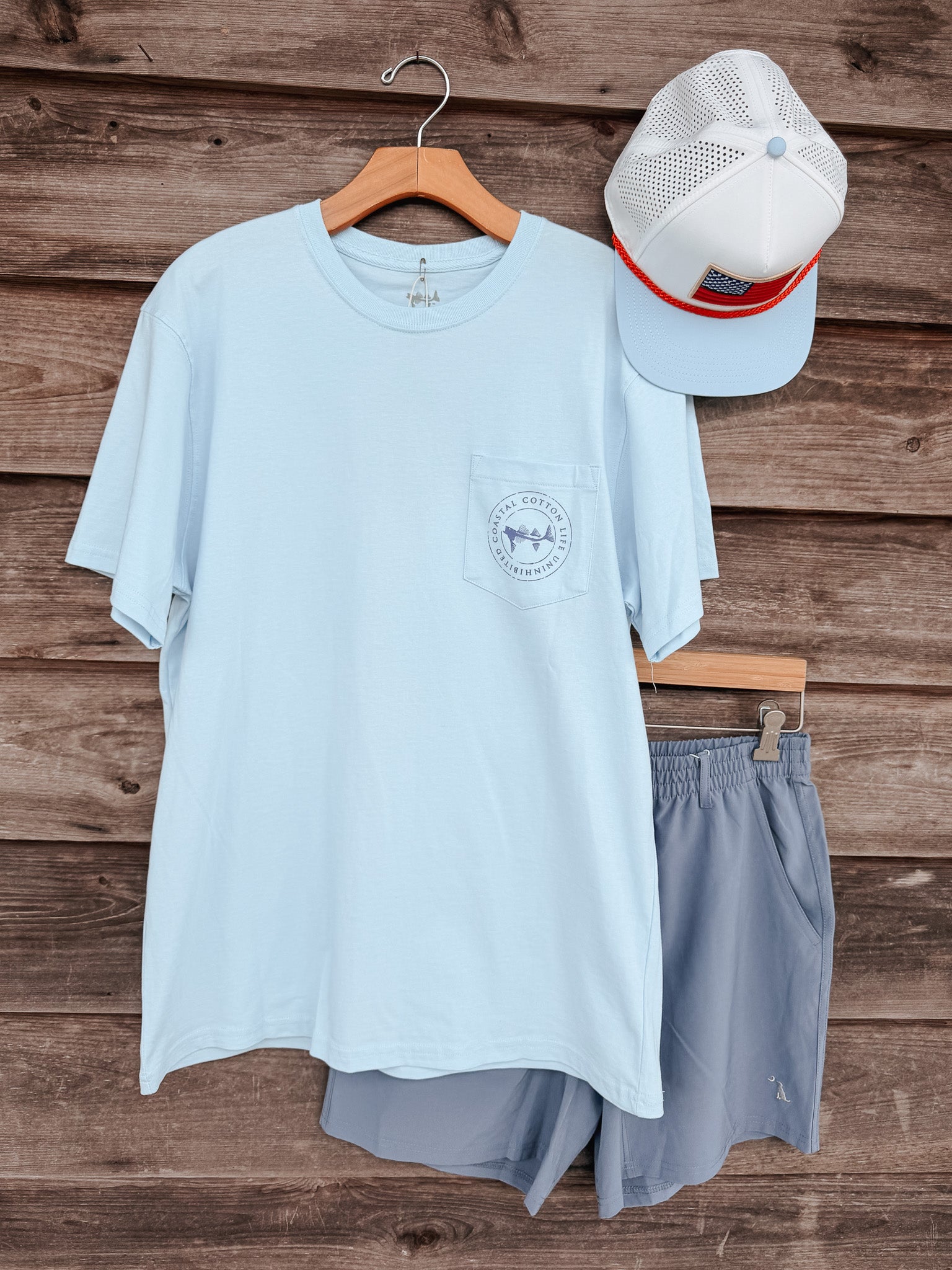 Coastal Cotton American Flag T-Shirt