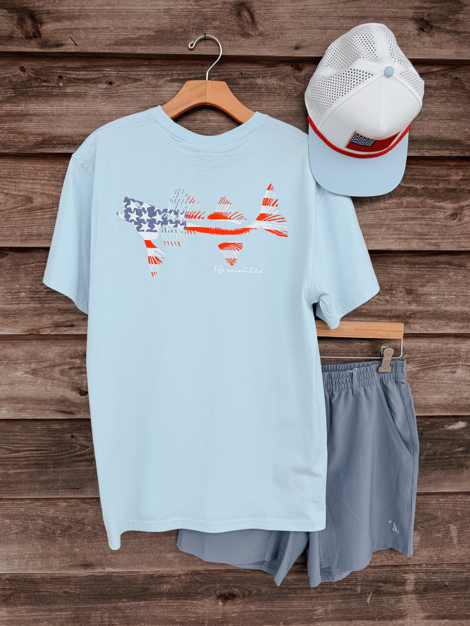 Coastal Cotton American Flag T-Shirt