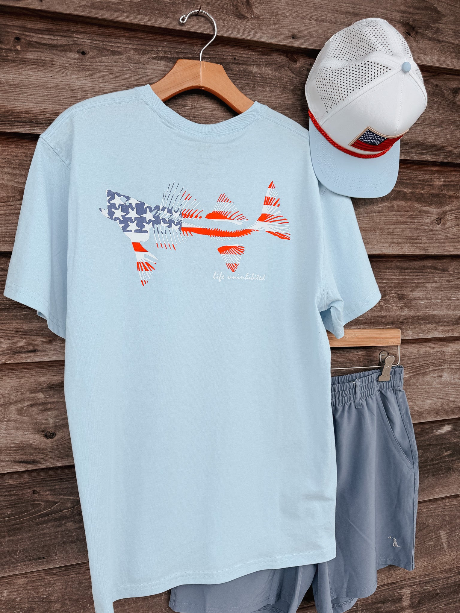 Coastal Cotton American Flag T-Shirt