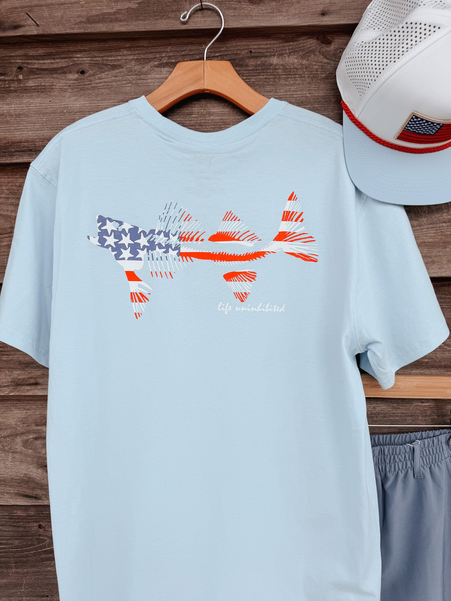 Coastal Cotton American Flag T-Shirt