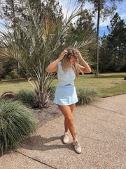 Court Crush Crossover Top in Blue
