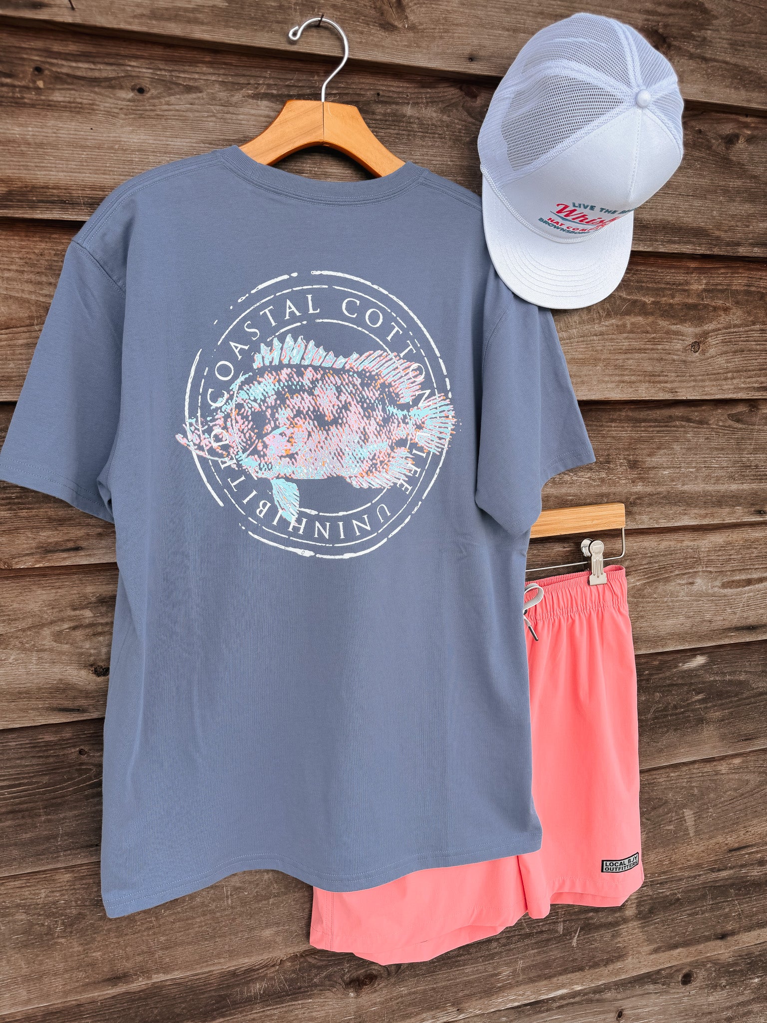Coastal Cotton Fish Logo T-Shirt