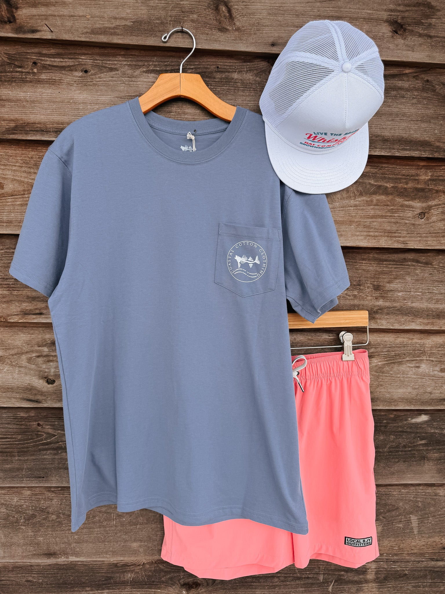 Coastal Cotton Fish Logo T-Shirt