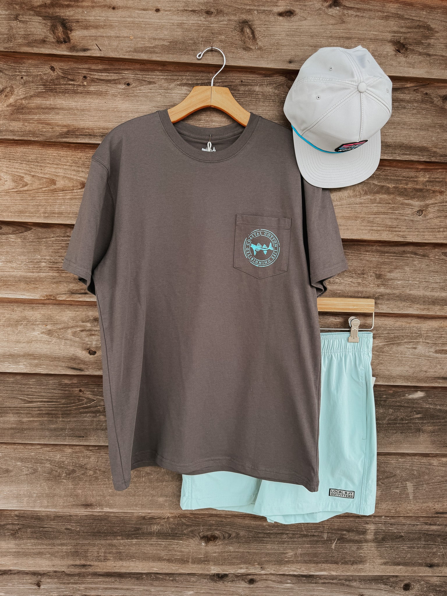 Coastal Cotton Black Sailfish T-Shirt