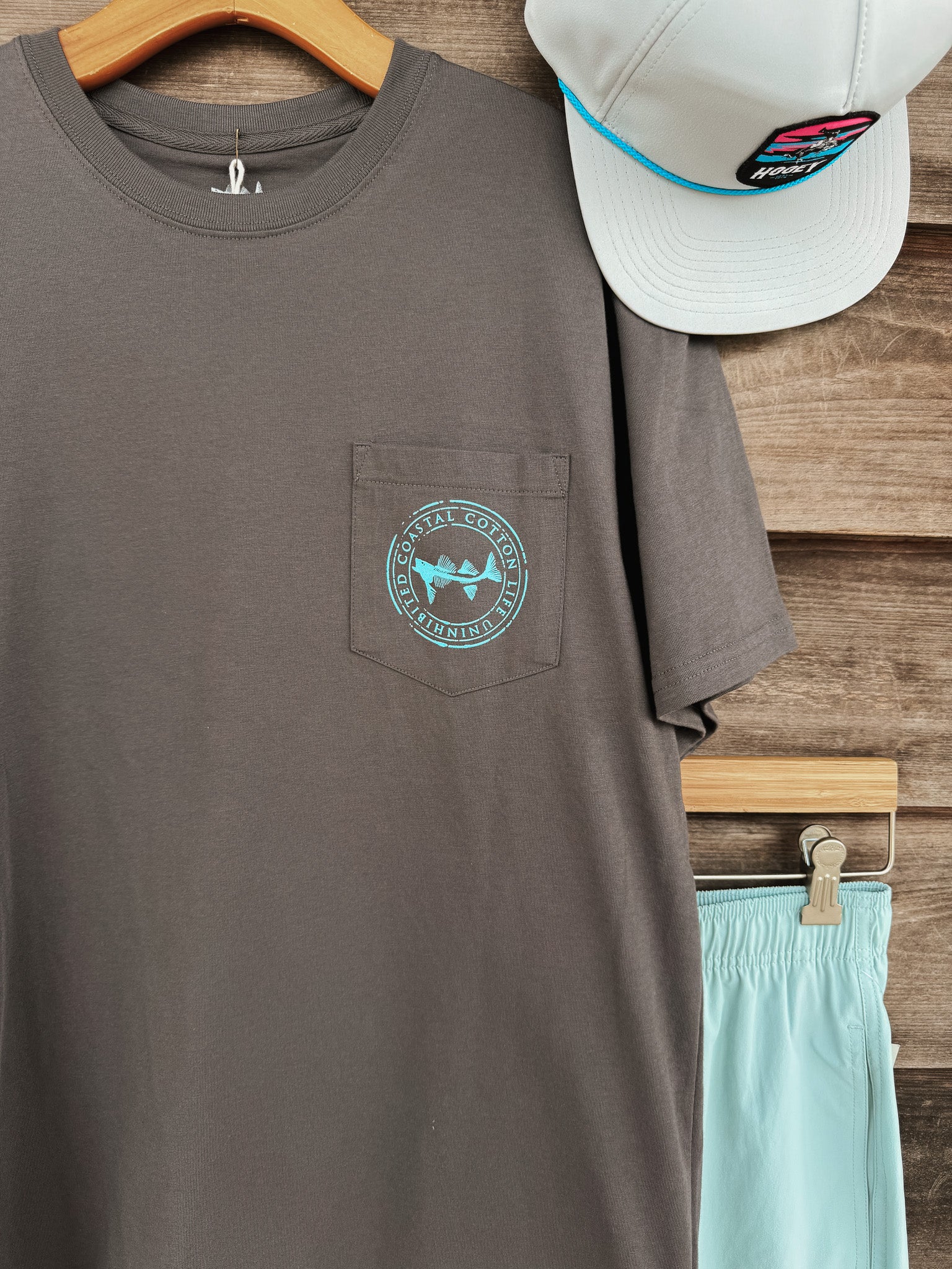 Coastal Cotton Black Sailfish T-Shirt