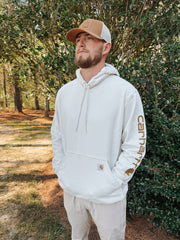 Carhartt Loose Fit Midweight Logo Hoodie - Malt