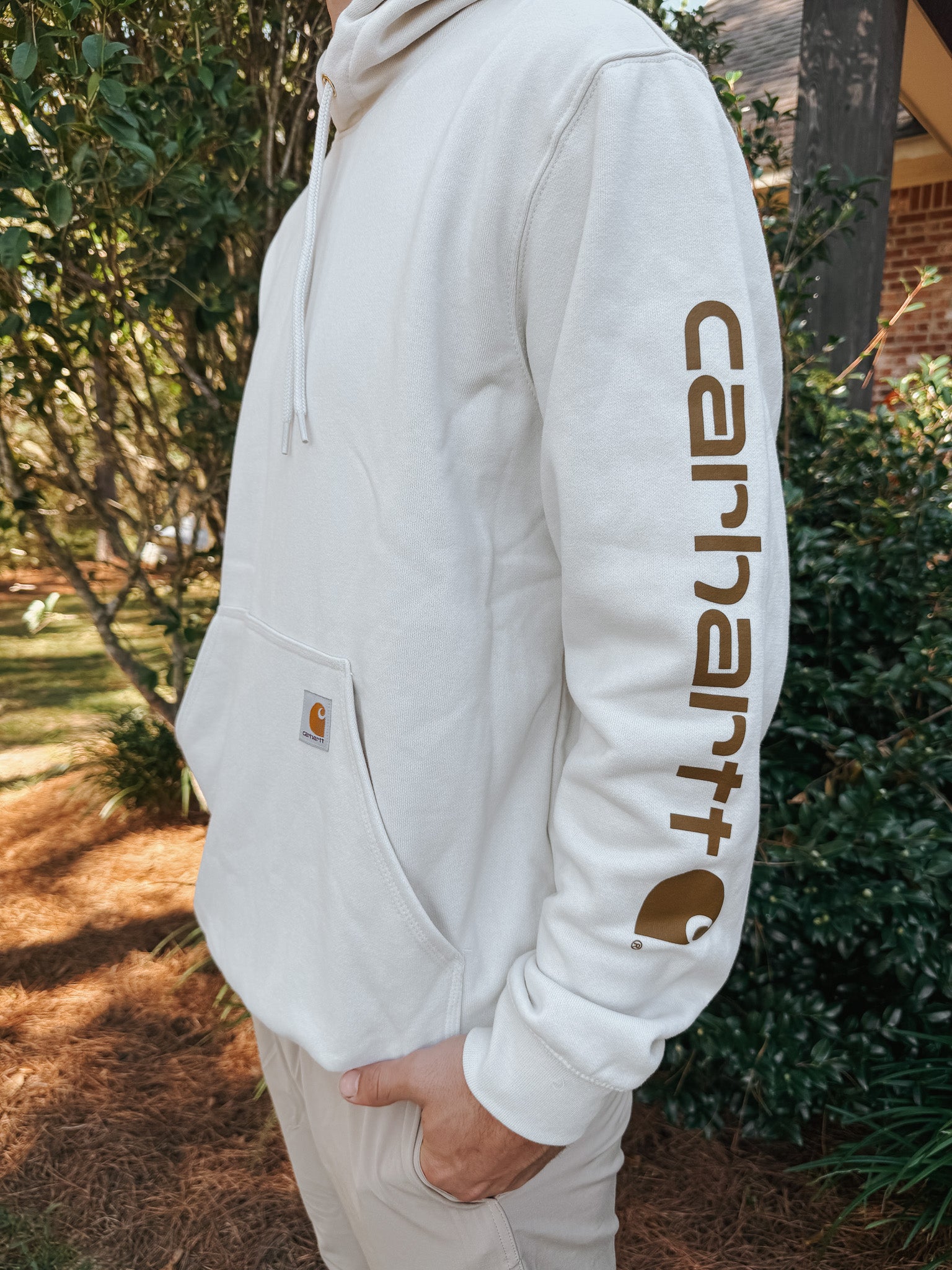 Carhartt Loose Fit Midweight Logo Hoodie - Malt – Boot Country