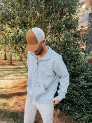 Carhartt Midweight 1/4 Zip Sweatshirt - Heather Grey