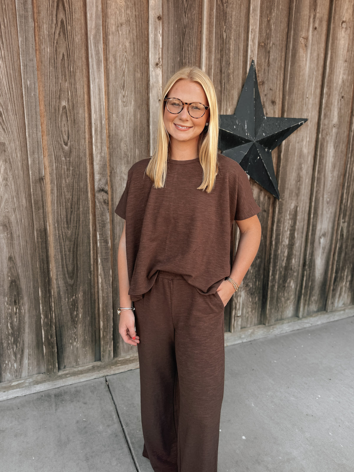Casual Ease Set in Brown