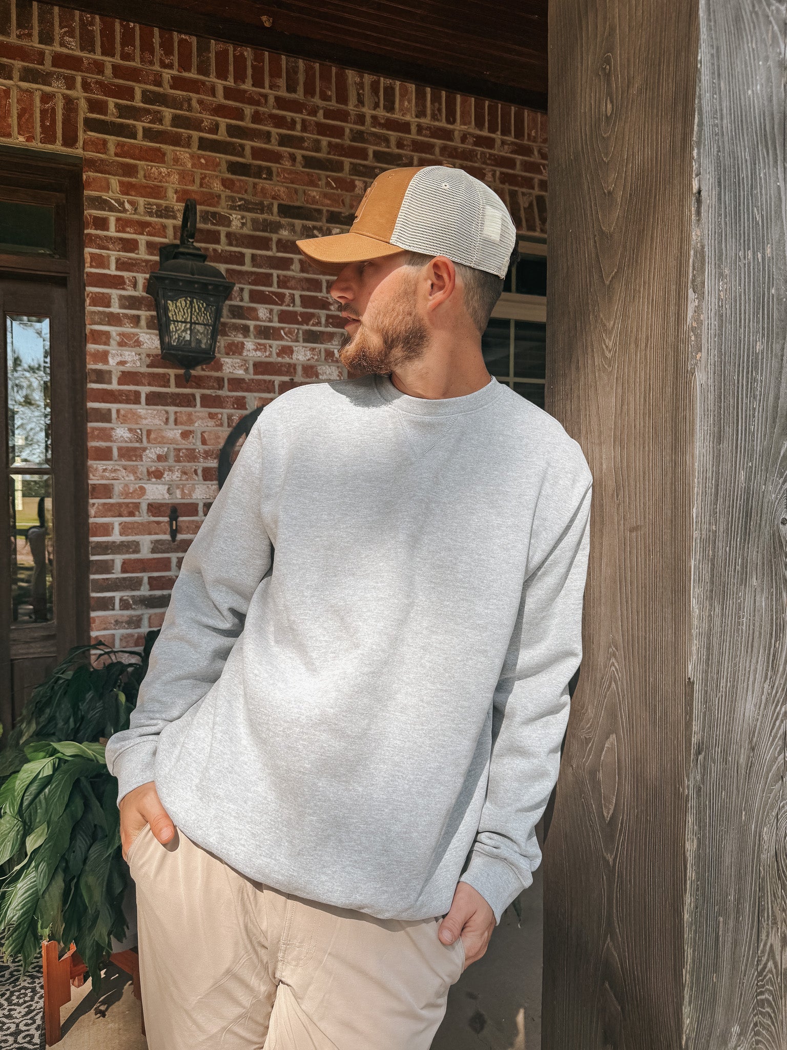 Carhartt Midweight Crew Neck Sweatshirt - Heather Grey