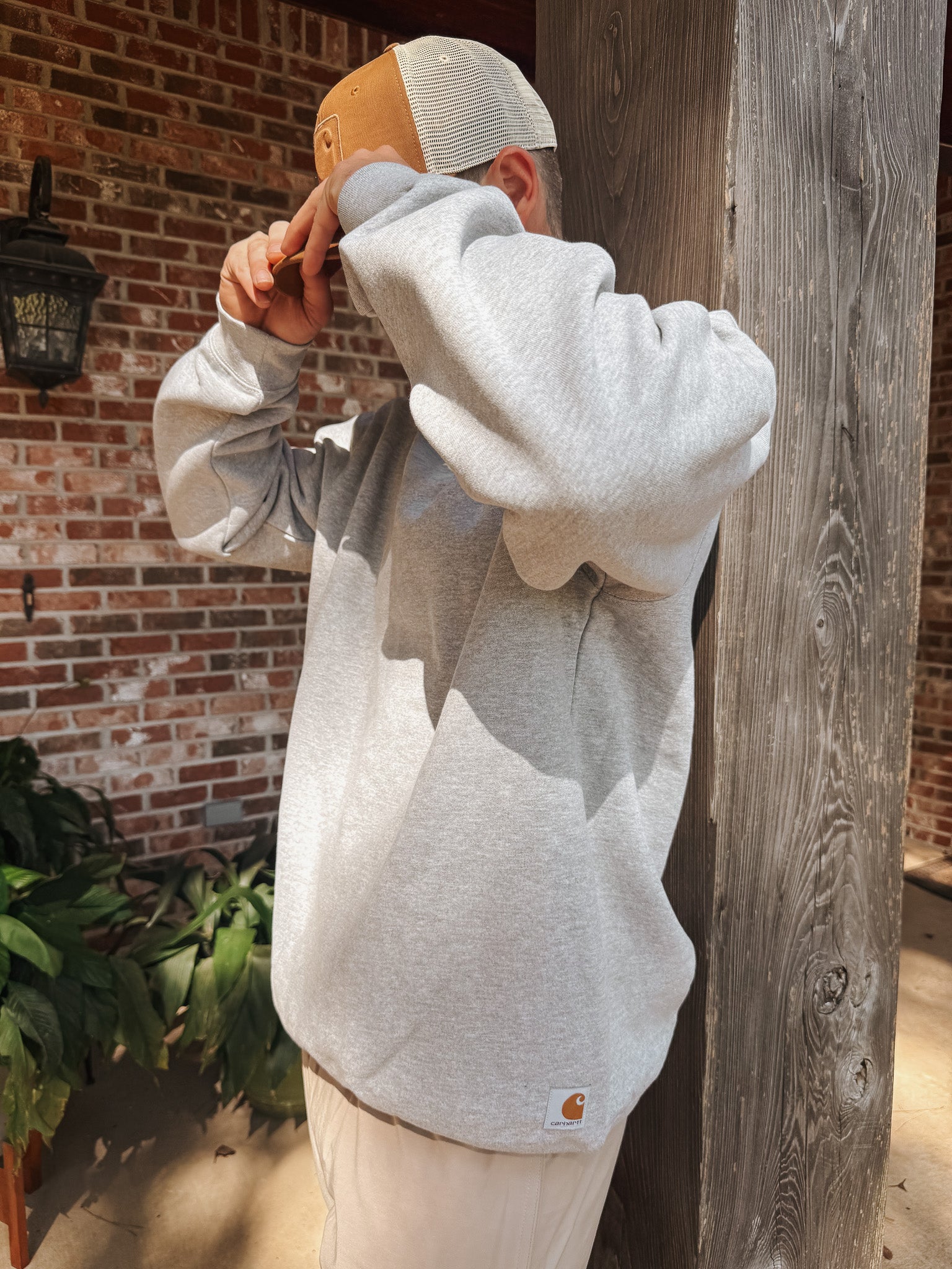 Carhartt Midweight Crew Neck Sweatshirt - Heather Grey