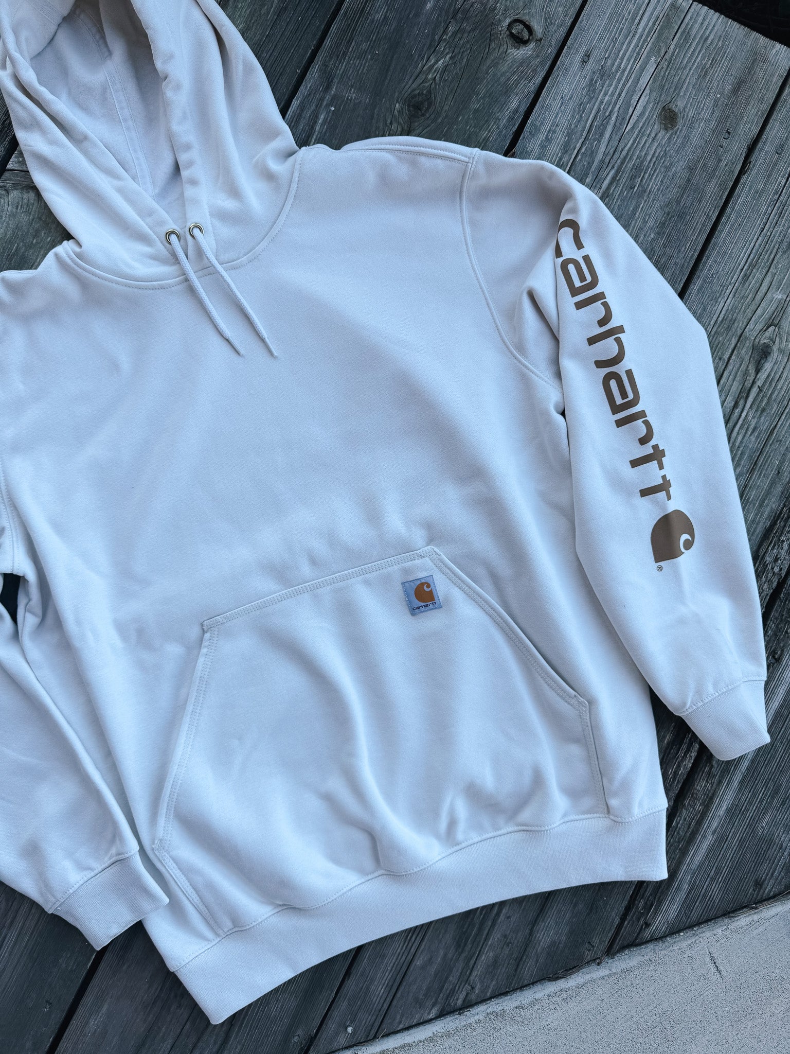 Carhartt Loose Fit Midweight Logo Hoodie - Malt