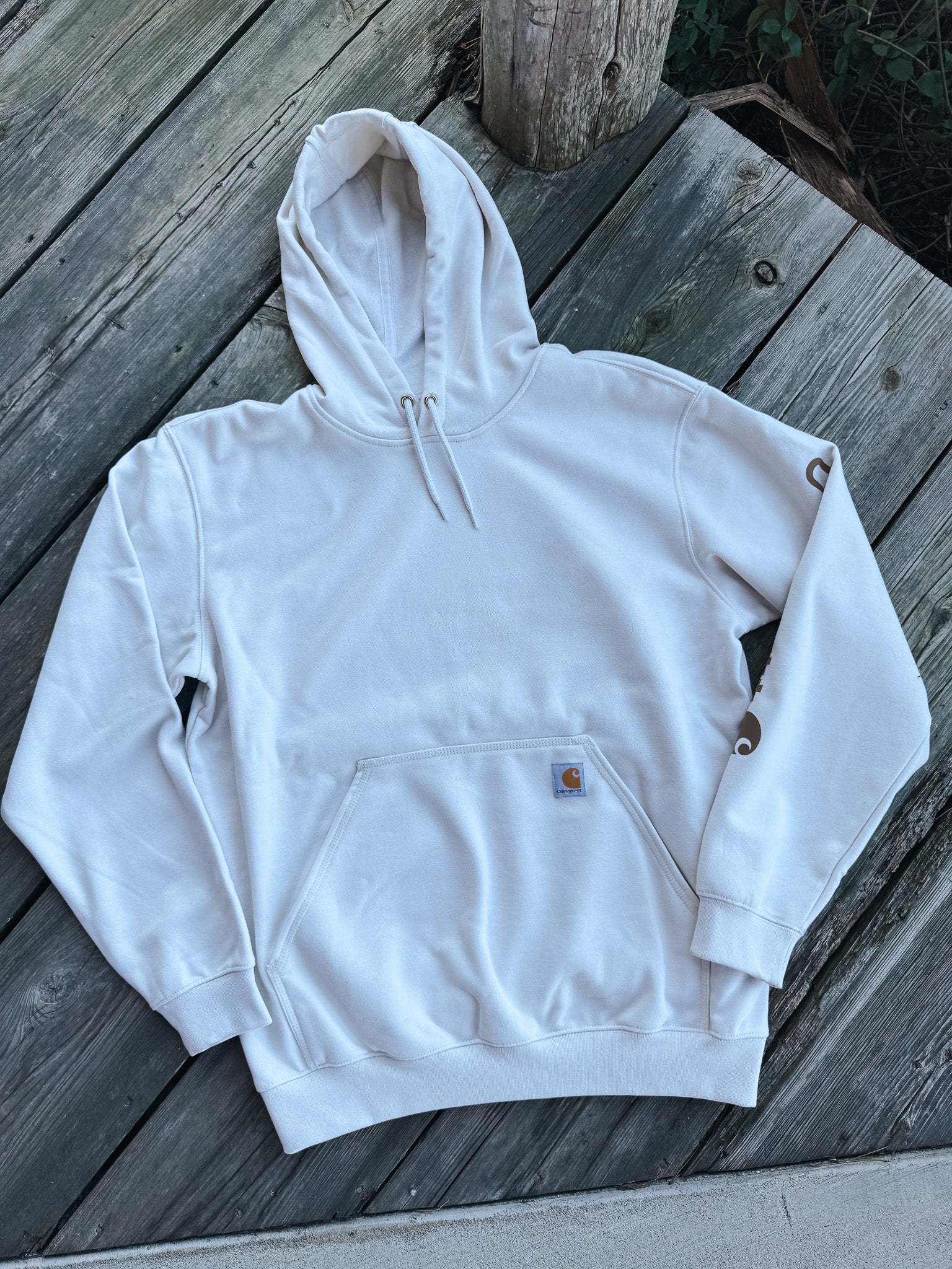 Carhartt Loose Fit Midweight Logo Hoodie - Malt
