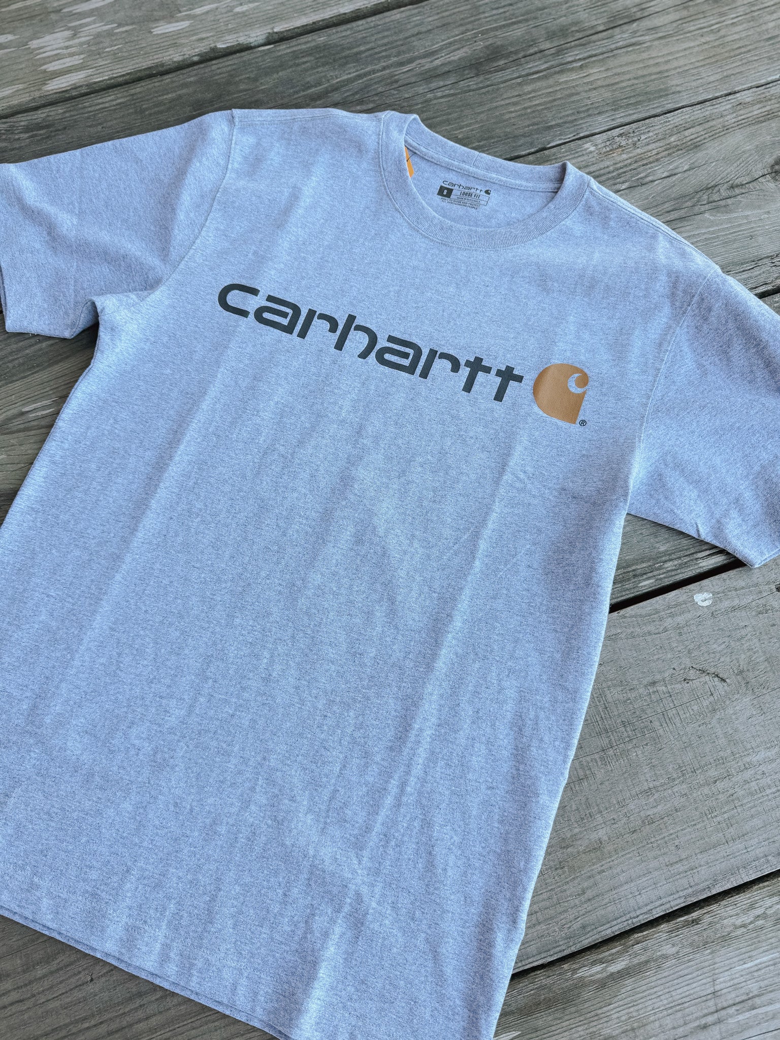 Carhartt Loose Fit Heavyweight Short-Sleeve Logo Graphic T-Shirt