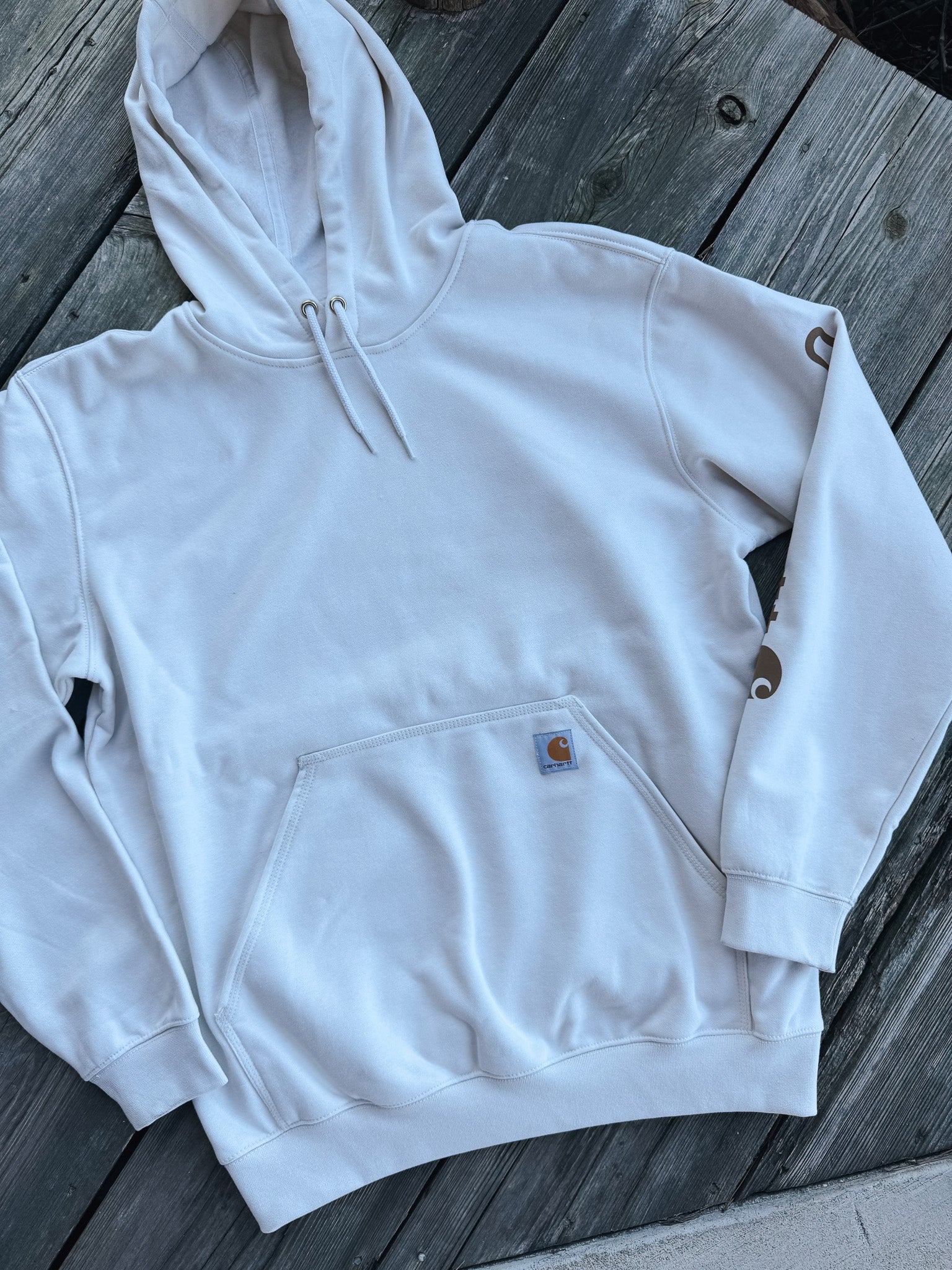 Carhartt Loose Fit Midweight Logo Hoodie - Malt