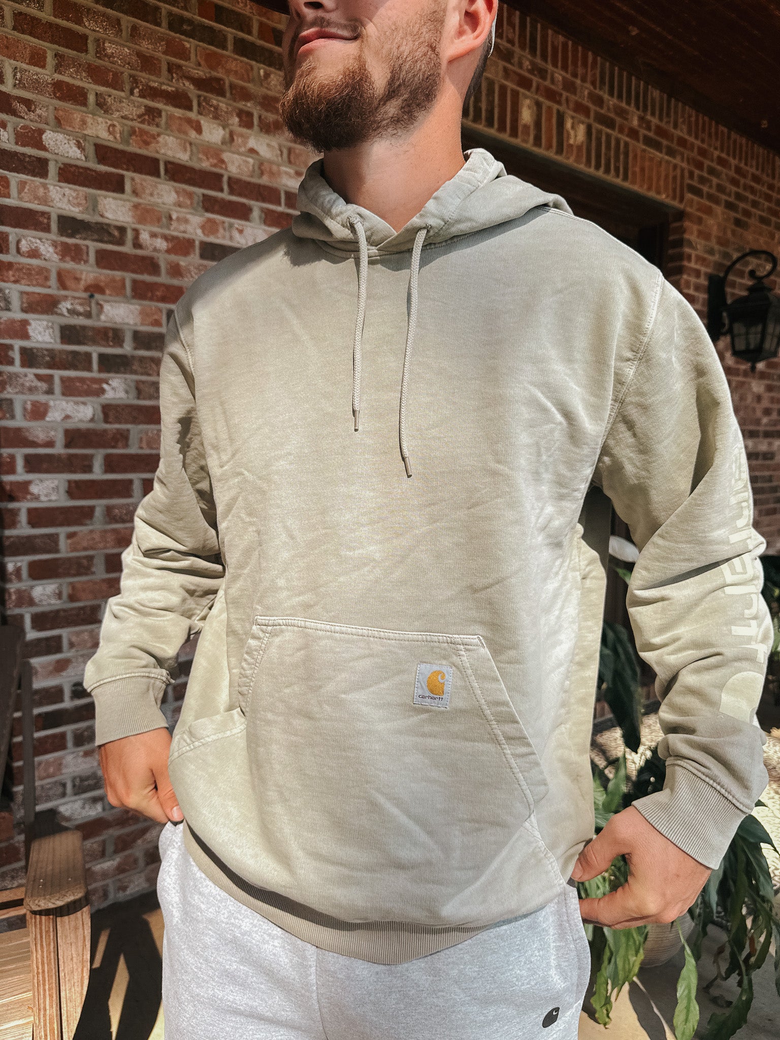 Carhartt Re-Engineered Garment Dyed Sweatshirt - Greige