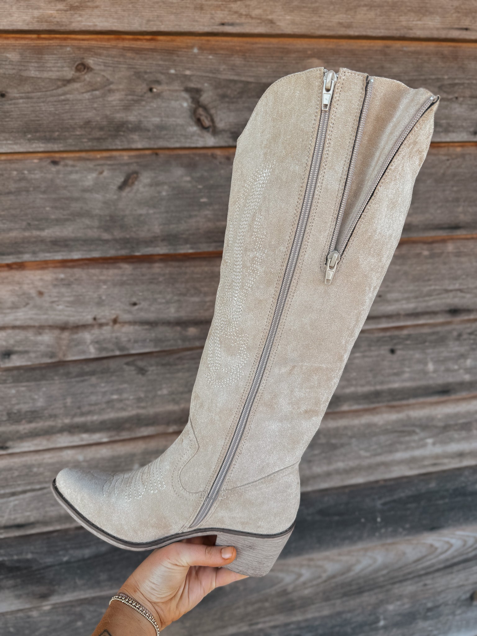 Autumn Stroll Sand Boots with Optional Calf Extender