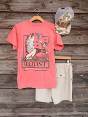 Roost Mallard Pitching T-Shirt in Watermelon