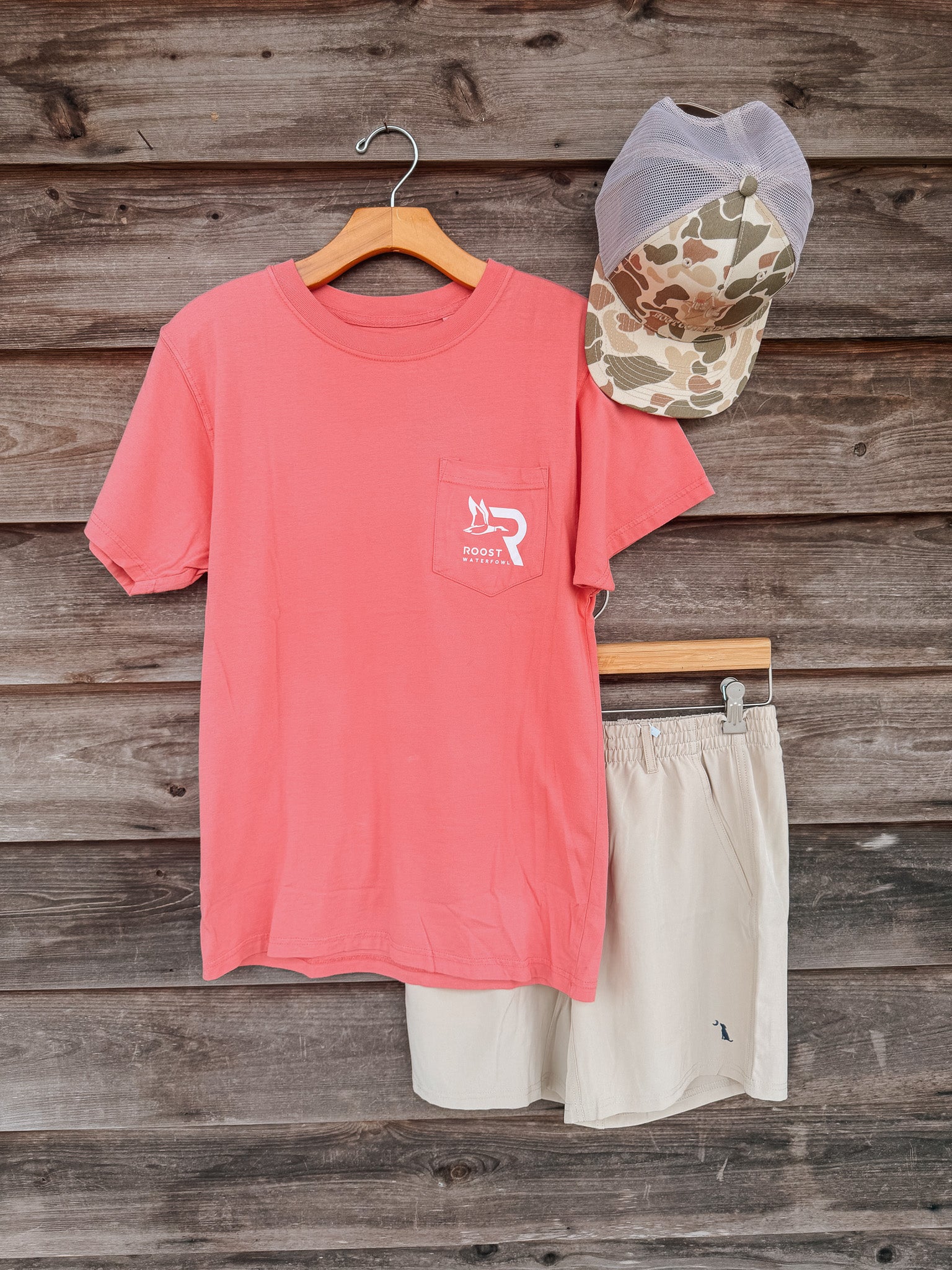 Roost Mallard Pitching T-Shirt in Watermelon