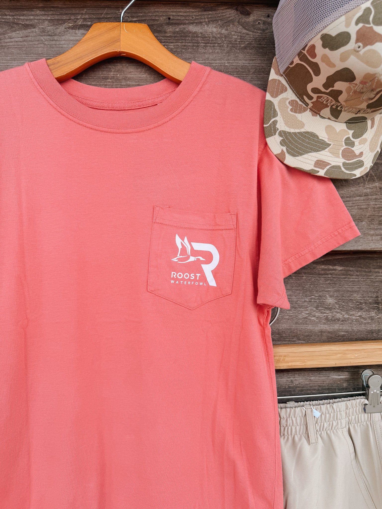 Roost Mallard Pitching T-Shirt in Watermelon