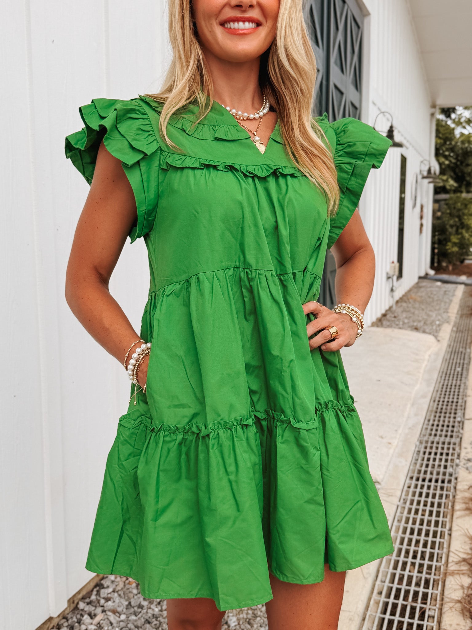 Everyday Ease Dress in Green