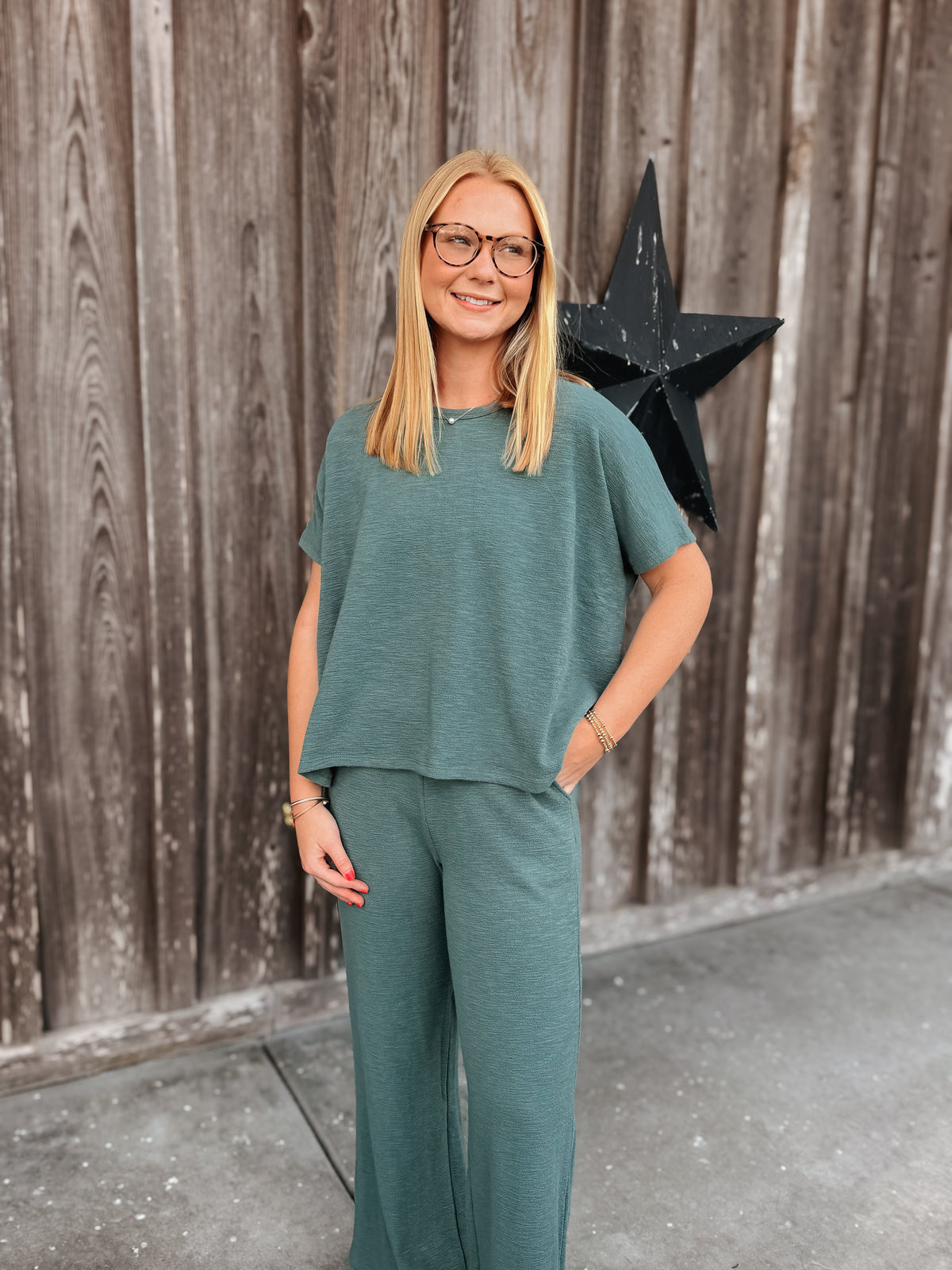 Casual Ease Set in Jade