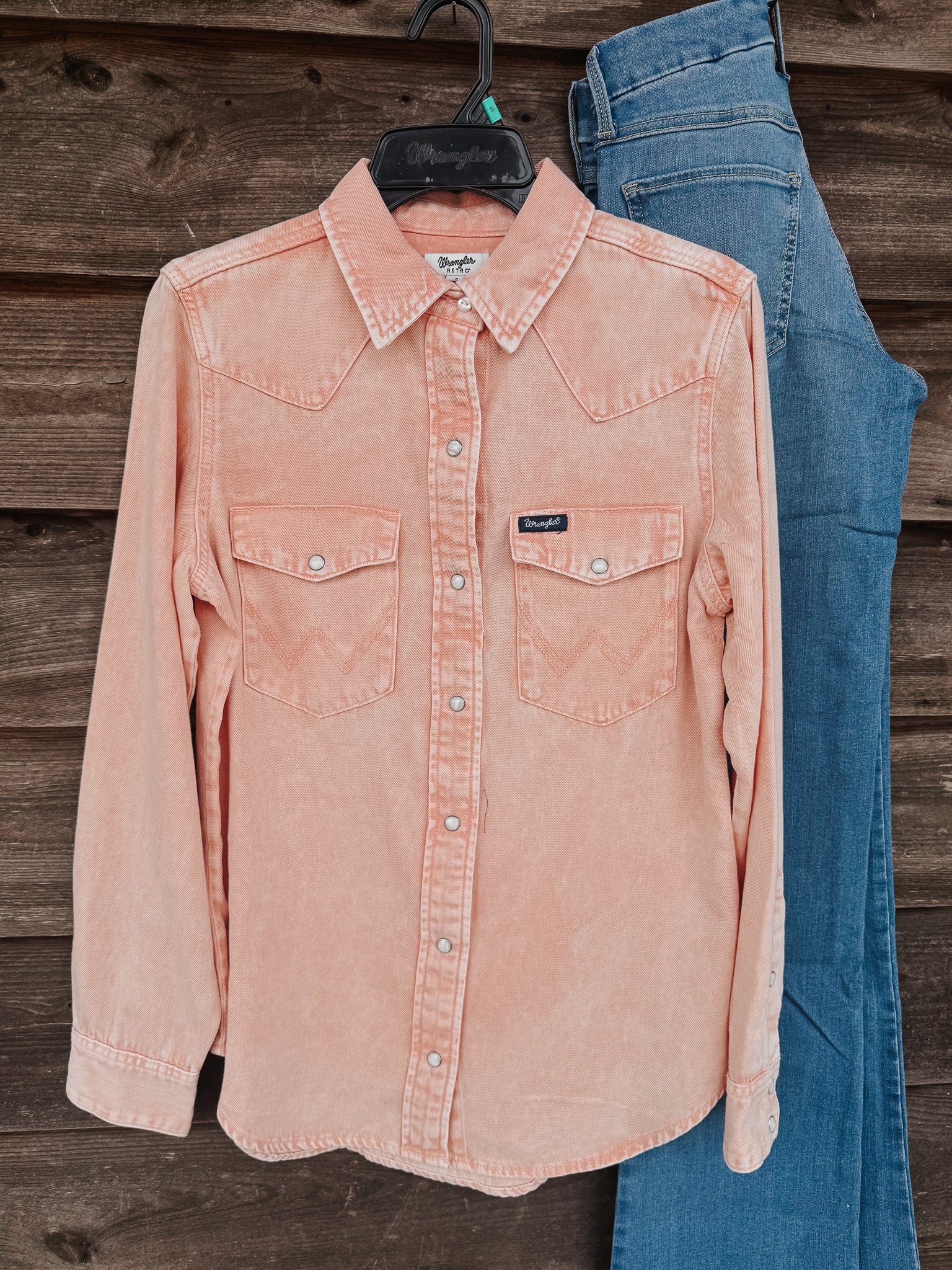 Women's Wrangler Colorwash Slim Western Snap Shirt