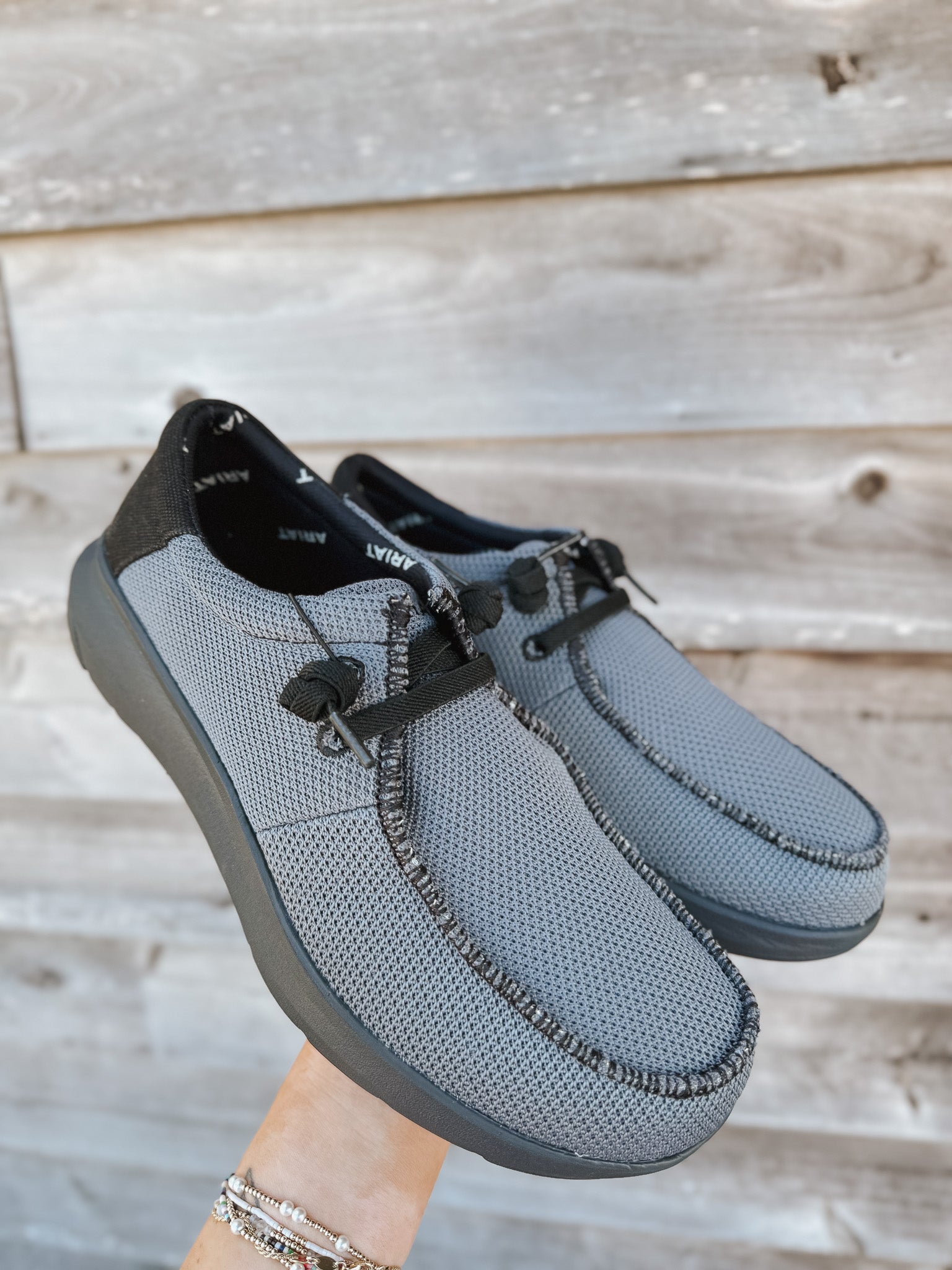 Men's Ariat Hilo Heathered Smoke